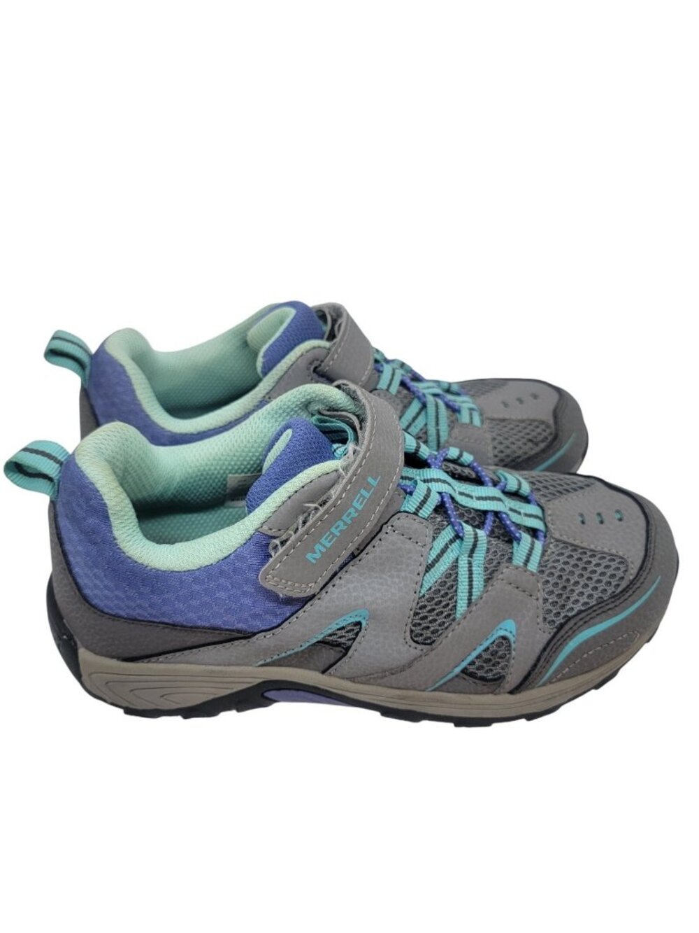 Merrell Girls ML G Trail Chaser MY57111 Gray Hiking Shoes Sneakers Size 4 M